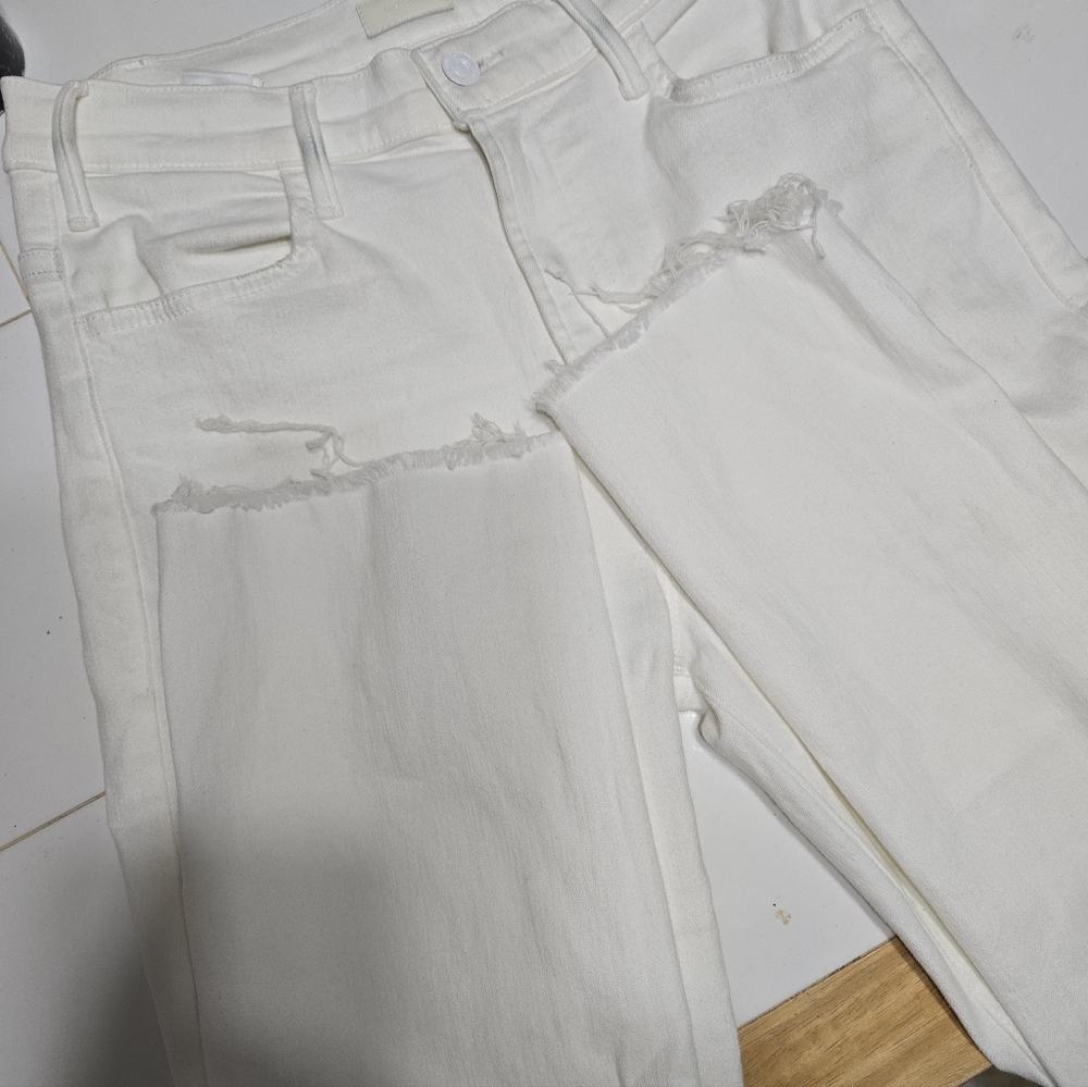 MOTHER the Hustler Ankle Fray Jeans 29